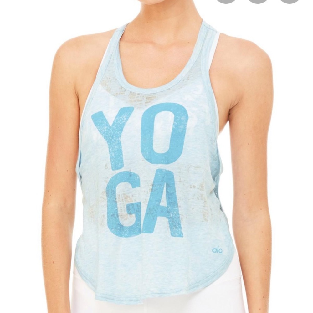 Alo Yoga Burnout Racerback Tank